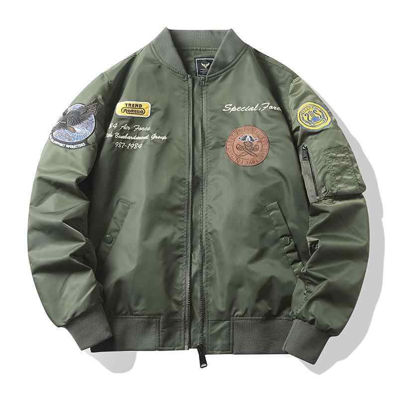 乐天商城 - メンズ ジャケット 春秋 棒球服 工装 飛行士 軍用風 ニット ロングスリーブ ジップアップ ルーズフィット 多ポケット サイドポケット ニット ナイロン 100% グレー 黒 ミリタリーグリーン ゆったり かっこいい ストリート デイリー カジュアル