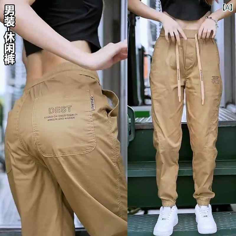 Rakuten - メンズ スウェットパンツ 速乾 工装パンツ 春 薄手 長ズボン 束脚 ワイド 九分丈 直筒 切り替え 中弾力 弾性素材 青少年 メンズ キャメル ブラック 軍緑 カーキ 春 軽量 伸縮性 トレンド ランニング ジョギング 日常 外出 フィットネス アクテ