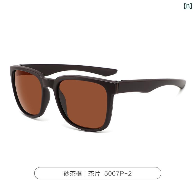 サングラス メンズ レディース 方形 スポーツ 偏光 UV400 防晒 釣り 旅行 サイクリ...