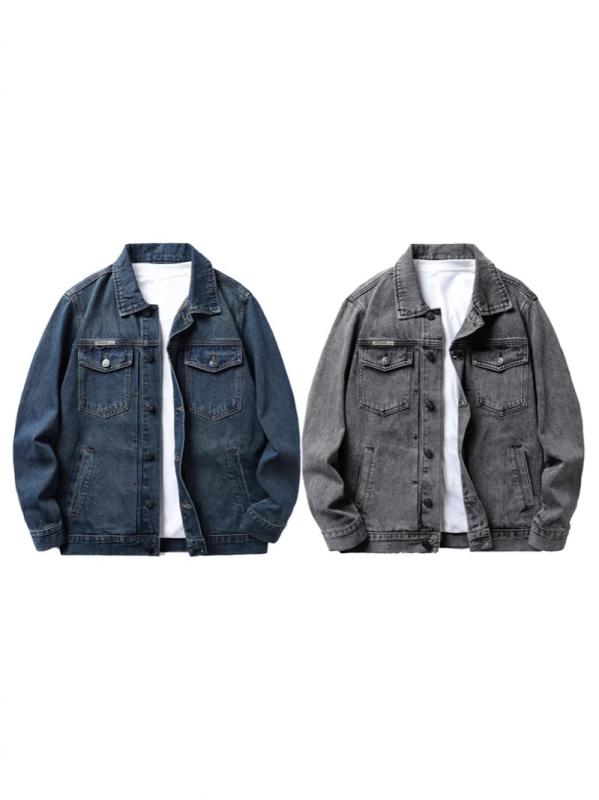 ・カテゴリ: ジャケット・スタイル: ストリート・主な素材: 綿85%・ネックライン: スタンドカラー・フィット: ルーズフィット・厚み: 普通・柄: 無地・対象年齢層: 成人・対象性別: 男性・対象シーン: カジュアル・ディテール: ボタン装飾・裾デザイン: ストレート・技法: パッチワーク・ポケットスタイル: 立体ポケット・着用方法: アウター・袖丈: 長袖・袖型: スタンダード・カラー展開: ヴィンテージブルー、ダークグレー・サイズ展開: M,L,XL,2XL,3XL,4XL,5XL