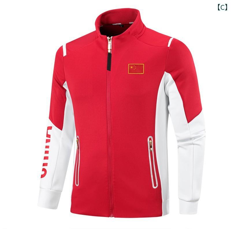 ジャケット メンズ レディース 秋 長袖 翻領 刺繍 ユニセックス トップス 運動 訓...
