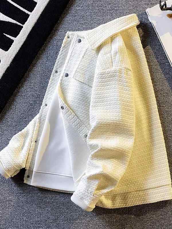メンズ ジャケット コート 復古 風 小香風 粗紡 外套 男性用 ワイド ルーズ ハンサ...