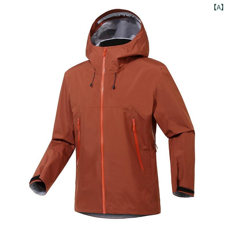 アウトドア ジャケット メンズ レディース 硬殻 防風 防水 耐摩耗 連帽 登山 攀岩 ...