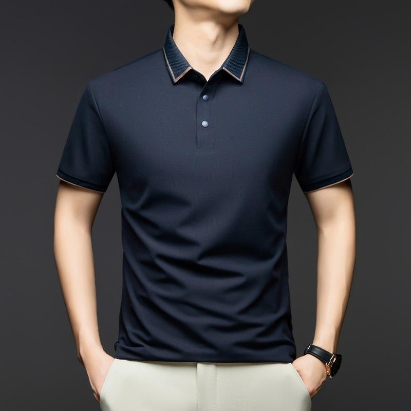 ・カテゴリ: POLOシャツ・スタイル: 軽ビジネス・袖丈: 短袖・版型: ゆったり・柄: 無地・特殊加工: ステッチ・厚み: 普通・素材: 化繊混紡・主素材: ナイロン76%・使用シーン: カジュアル・カラー展開: ホワイト、ベージュ、グレー、ダークブルー、ブラック・サイズ展開: M、L、XL、XXL、XXXL・素材機能: 通気性あり、洗濯機可、高伸縮、吸湿速乾、色落ちしにくい