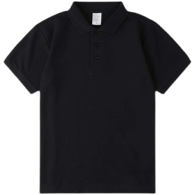 Shirts - ポロシャツ メンズ 短袖 黒 白 グレー ビジネス カジュアル 夏季 透気性 吸湿速乾 洗濯機洗い可 化繊混紡 氨纶 31-50% 基本 流行 18-24歳 日常 ゆったり 無地 刺繍 普通厚