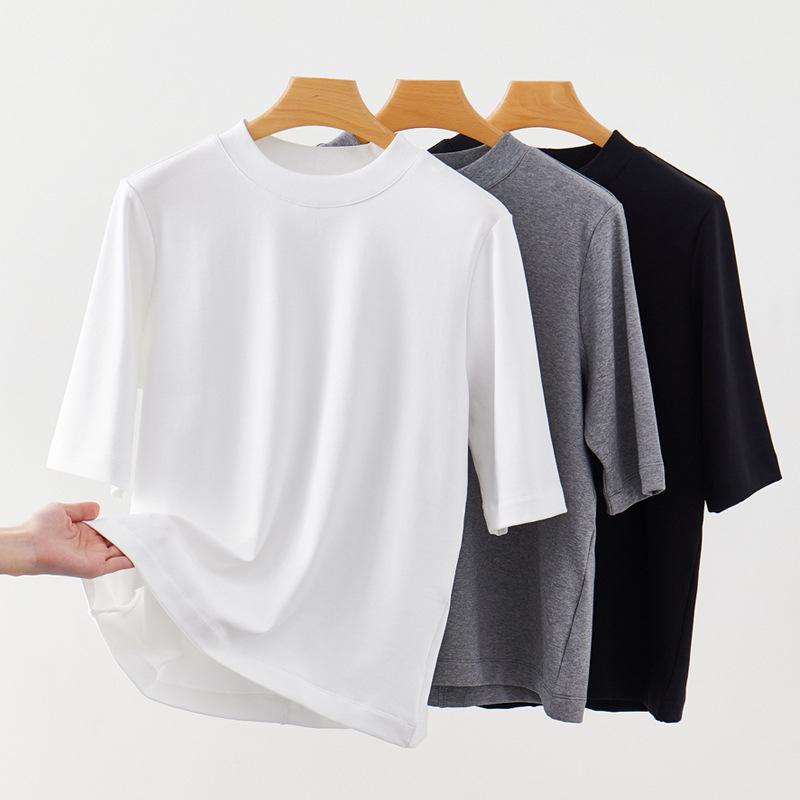 ・カテゴリ: Tシャツ・スタイル: 通勤・主な素材: 綿90-95%、スパンデックス30%以下・袖丈: 長袖・袖型: 標準・柄: 無地・ネックライン: クルーネック・カラー展開: ホワイト、ブラック、グレー、ライトブルー、ワインレッド・サイズ展開: S、M、L、XL・衣丈: 普通(50-65cm)・フィット感: 標準・柔軟性: 柔らかい