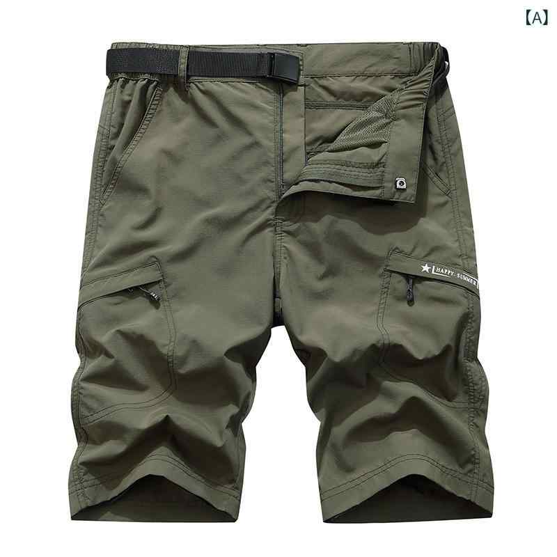 ・カテゴリ: ショートパンツ・スタイル: 簡約・主な素材: ナイロン100%・パンツ丈: 5分丈・カラー展開: 軍緑、グレー、カーキ、ダークブルー・サイズ展開: M、L、XL、2XL、3XL、4XL、5XL・パンツ型: ストレート・伸縮性: 微弾