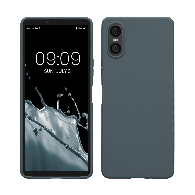 kwmobile スマホケース Sony Xperia 10 VI対応 ケース - 耐衝撃 滑り止め ソフト TPU シリコン - 黒色
