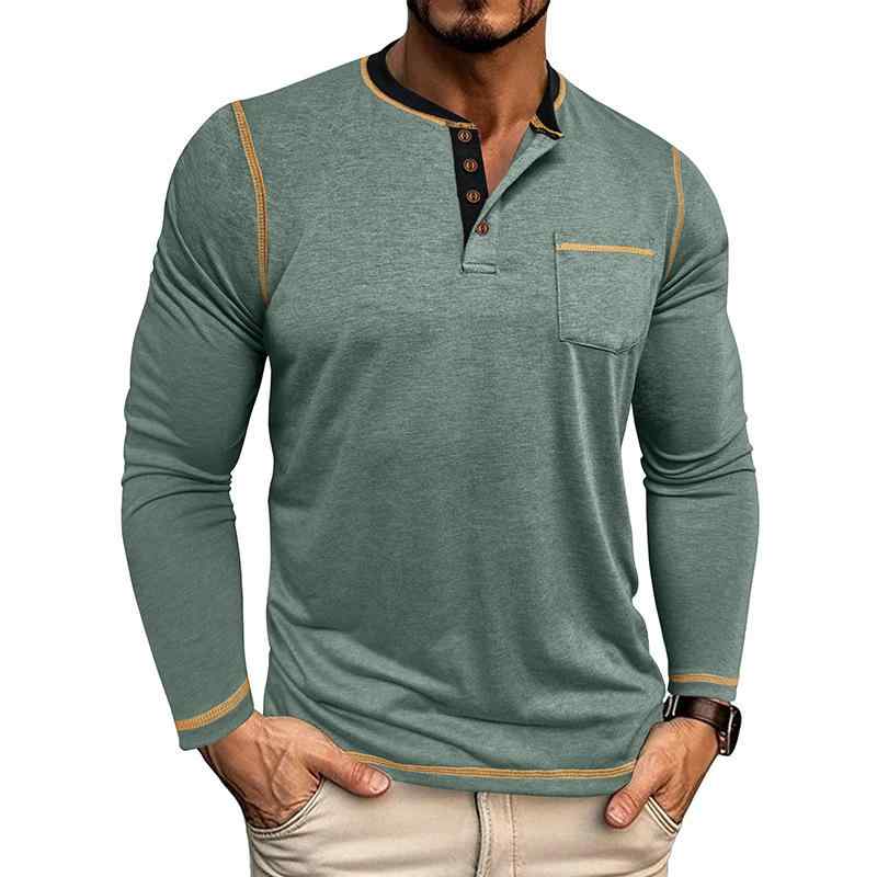 メンズ Tシャツ 長袖 丸首 速乾 切り替え 綿混紡 吸湿排汗 透気 耐摩耗 黒 灰 緑 ...