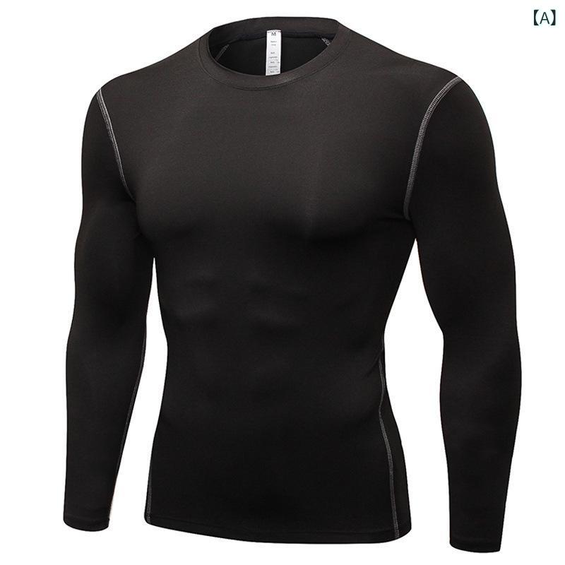 メンズ Tシャツ トップス 速乾 タイトフィット トレーニング ジム ランニング スイミング 接触冷感 再生繊維 ポリエステル スパンデックス 黒 白 赤 黒 グレー 白 赤 青 緑 紫 グレー フィットネス ジムウェア ランニングウェア スイムウェア