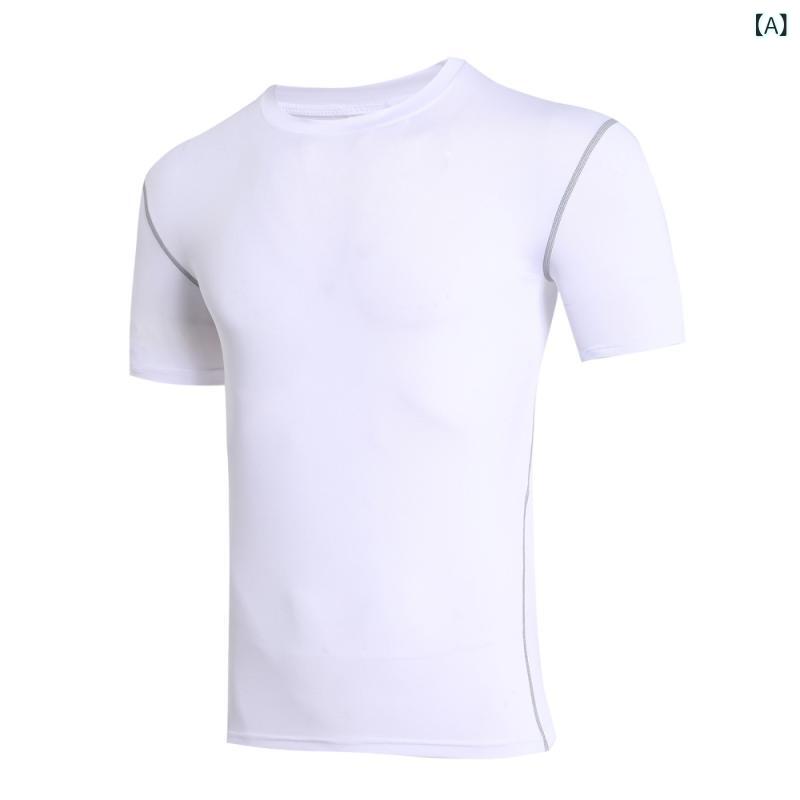 メンズ トップス 短袖 Tシャツ 速乾 春夏 秋冬 ランニング インナー バスケットボール トレーニング 伸縮性 透気性 フィットネス ウェア ポリエステル スパンデックス 男女兼用 黒 白 赤 青 普段使い ジム 軽量 吸湿 運動着 ベースレイヤー