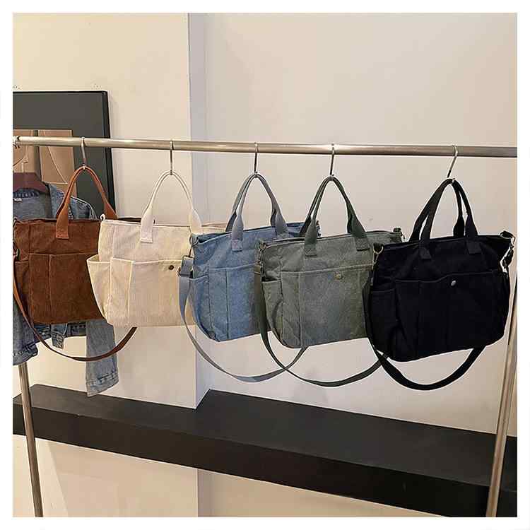 トートバッグ 女性用 大容量 帆布 コットン キャンバス 通勤 斜めがけ 単肩 ミディ...
