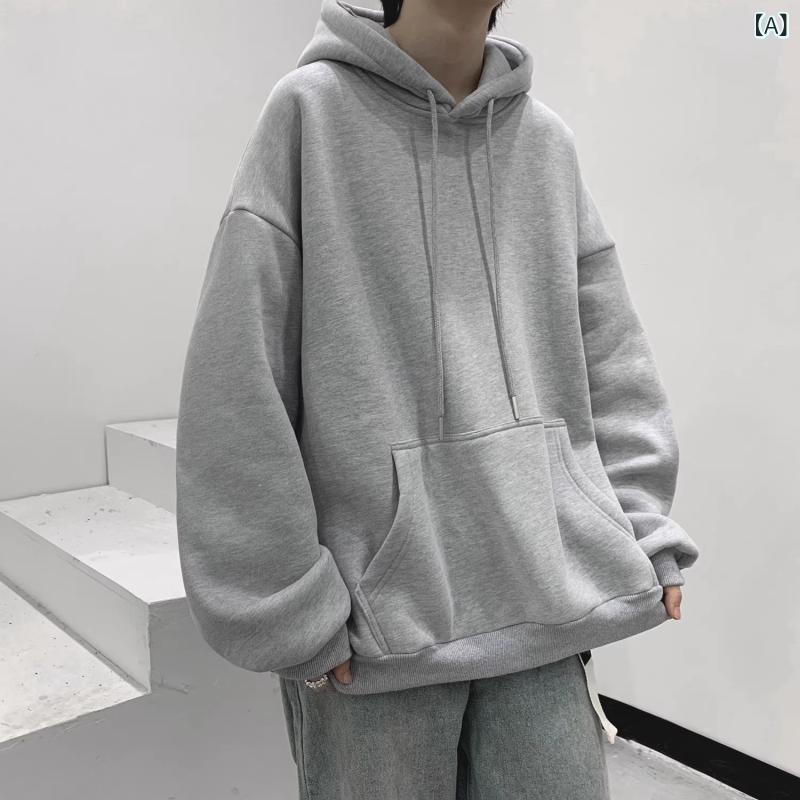 乐天商城 - 秋冬の 香港 風 ins 純 色の ベルベットと 帽子の ガーディアン 男 韓国 版の ファッション 純 色の カップルが 服を 着て いる