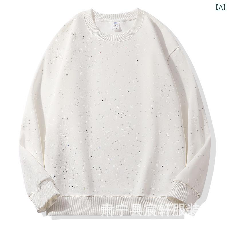 樂天商城 - メンズ フーディー コットン 星空プリント ルーズフィット 長袖 薄手 宇宙柄 星柄 セクシー 星 満天星 セーター スウェット トップス 韓流 ストリート ルーズ 春秋 白色 黒 ワインレッド ネイビー 星空 宇宙 星 セクシー 星 満天星 セーター