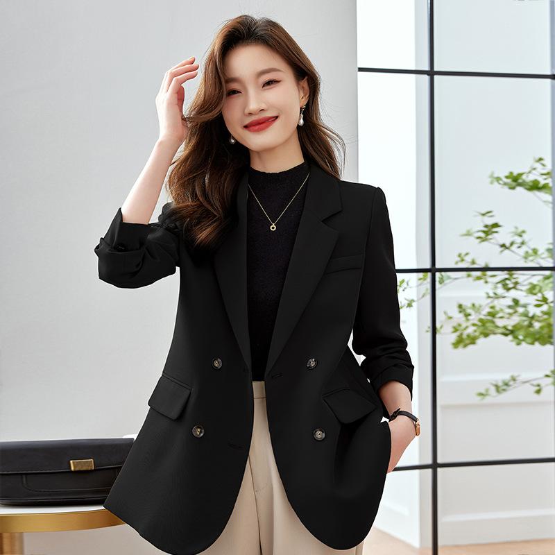 Rakuten - 小西装 女 休闲 西装外套 涤纶 翻领