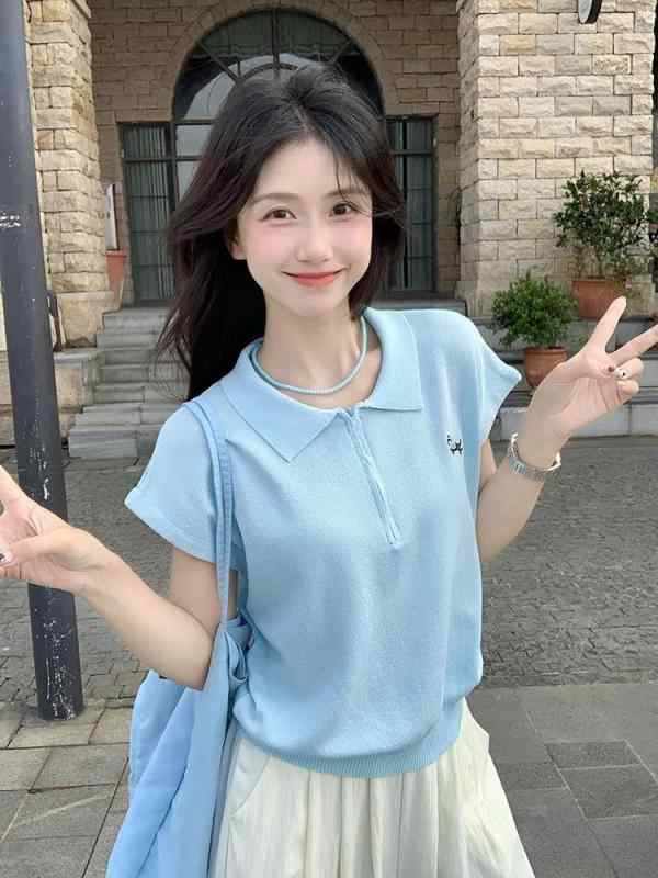 POLOシャツ ニット レディース 半袖 夏 ポロシャツ poloシャツ 事務服 オフィス カジュアル きれいめ かわいい おしゃれ ファッション トップス ウェア 婦人服 女性用 婦人用 淑女用 淑女 服装 衣装 lady 039 s lady appare