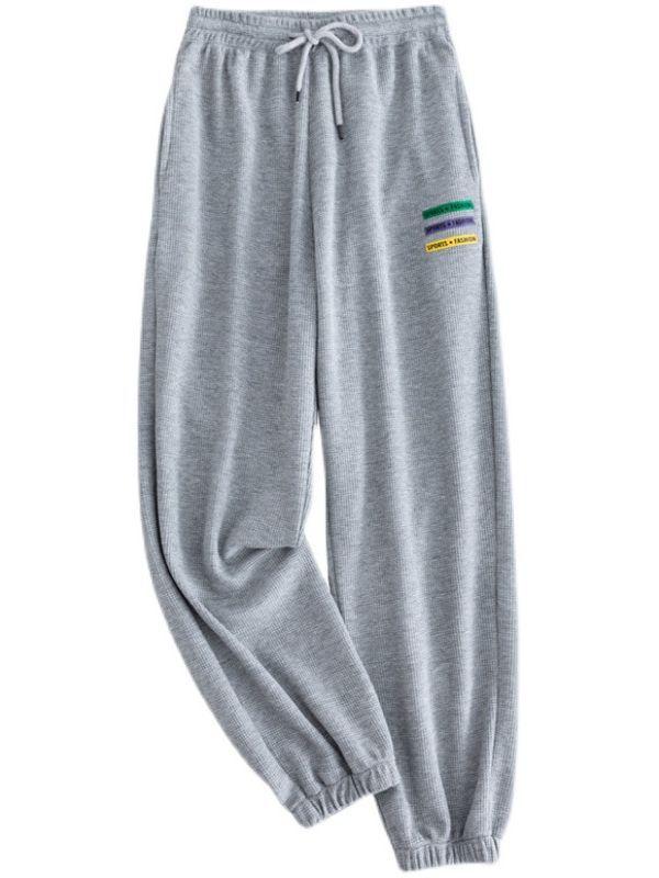 樂天商城 - カジュアルパンツ レディース M L XL XXL 薄手 学生 快適 普段使い 春夏 裾絞り 9分丈 伸縮性あり 快適な着痩せ効果あり ゆったりシルエット ハイウエストゴム仕様