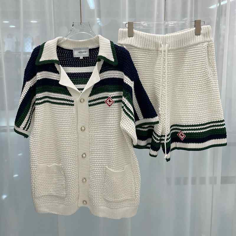 Jersey - Tシャツ セットアップ メンズ 半袖 短パン 2024年 夏季 街頭 ストリート系 流行 ファッション カジュアル おしゃれ かっこいい 男性用 トップス ボトムス 短め丈 快適 通気性 軽量 涼しい 爽やか 春夏秋 紳士服 上下セット M L XL