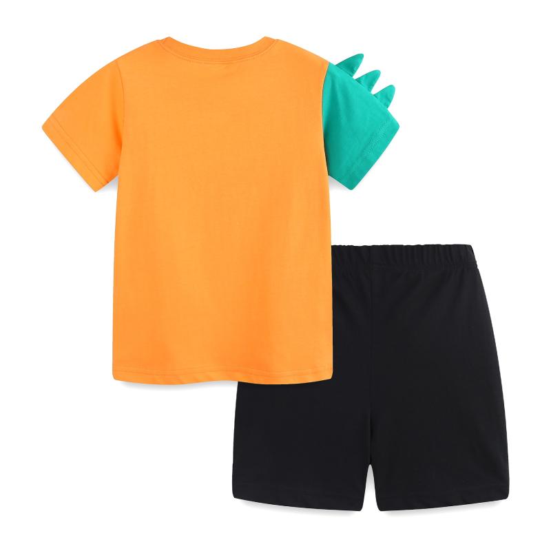 子供用 半袖Tシャツ＆ショートパンツ セットアップ 男の子 夏服 夏物 男の子 ヨーロッパ風 刺繍入り 2点セット 3歳 4歳 5歳 6歳 7歳 100cm 110cm 120cm 130cm 140cm 綿100%