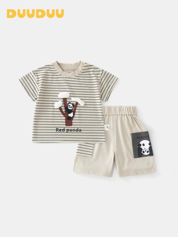 乐天商城 - ベビー服 セットアップ 男の子 女の子 夏 半袖 短パン 80cm 90cm 100cm 110cm 120cm 綿混 快適 通気性 かわいい
