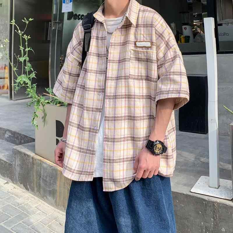 樂天商城 - シャツ メンズ 格子柄 長袖 カジュアルシャツ 春夏 綿混 高級感 おしゃれ
