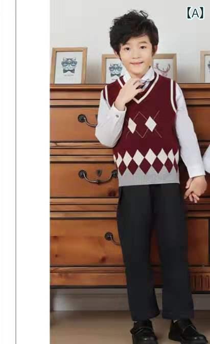 子供 用 ベスト、 ベビー コート、 秋 用 子供 用 セーター、 男の子 用 純綿 ニッ...