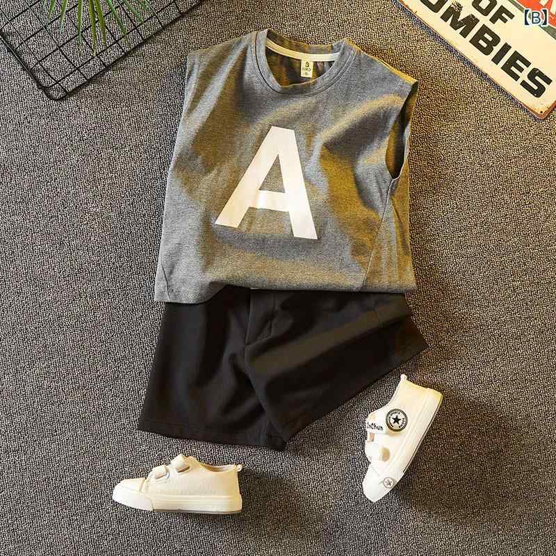 男の子 夏用 半袖 Tシャツ 短パン セットアップ 100-140cm