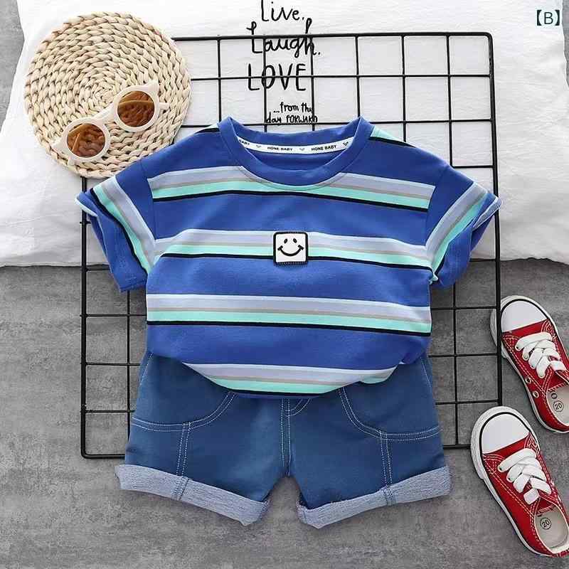 リメイクバディーの子供服 半袖Tシャツ ズボン セットアップ 男の子 春夏｜アングル3