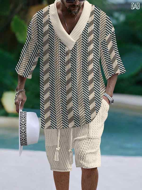 リメイクバディーのトップス メンズ 半袖 Tシャツ 短パン セットアップ カジュアルウェア 2024年 夏服 軽量 快適｜アングル2