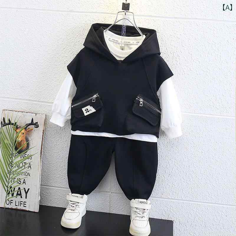 男の子 春秋 カジュアルウェア 上下セットアップ 濃緑 綿80% 柔らか処理 長袖 普段...