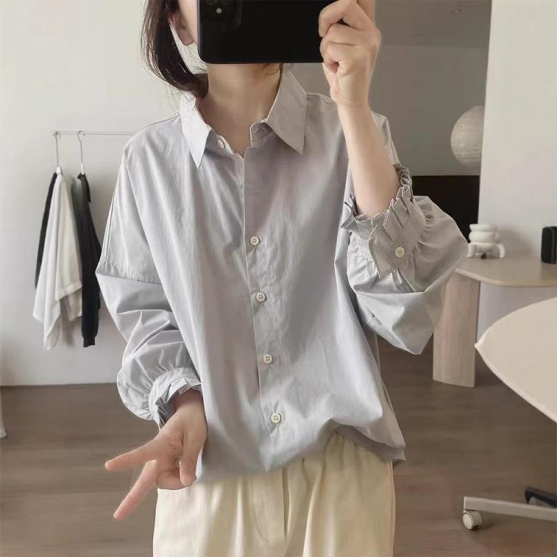 乐天商城 - シャツ レディース 綿 長袖 楽ちん おしゃれ 春 夏 秋 ファッション トップス ファッション 春夏 秋 冬 カジュアル きれいめ 上品 大人 かわいい おしゃれ 普段使い デイリー 普段着 オフィス 通勤 通学 お出かけ デート 記念日 誕生日 プレ