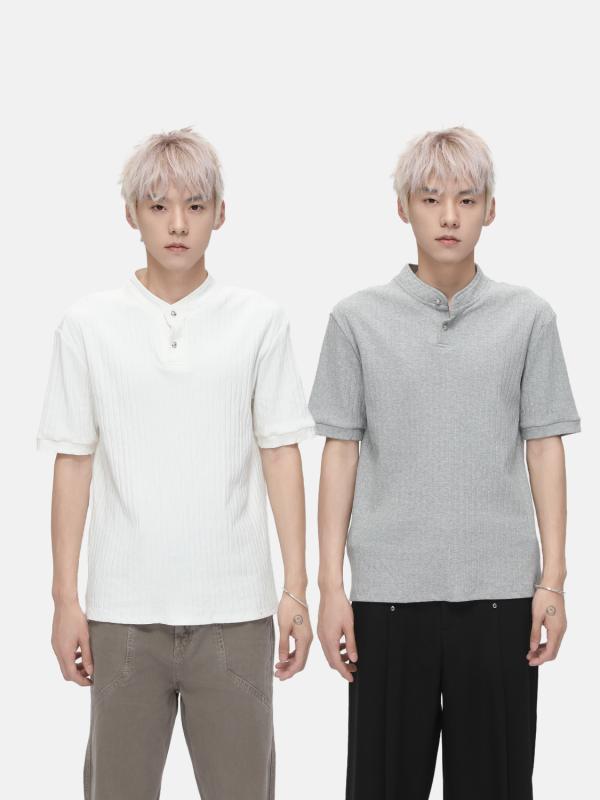 Tシャツ メンズ 半袖 針抜き 柔らかい 通気性 無地 カジュアル 春夏 大人用 春夏用 グレー