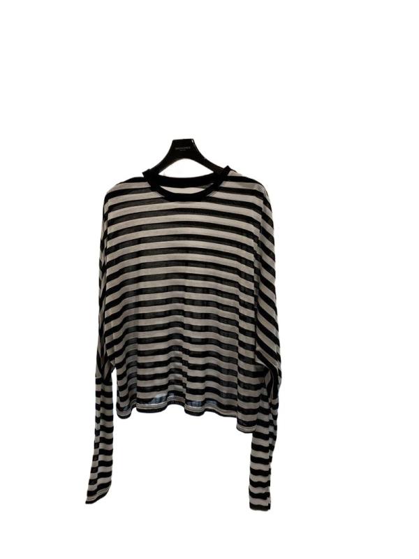 上身 - Tシャツ レディース 長袖 薄手 通気性 涼しい 快適 ゆったり 慵懶風 大丸首 長袖 日焼け防止 罩衫