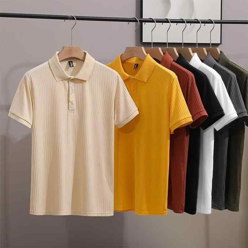 Rakuten - POLOシャツ メンズ 夏 ストライプ 涼しい 半袖 トップス カジュアル おしゃれ Tシャツ