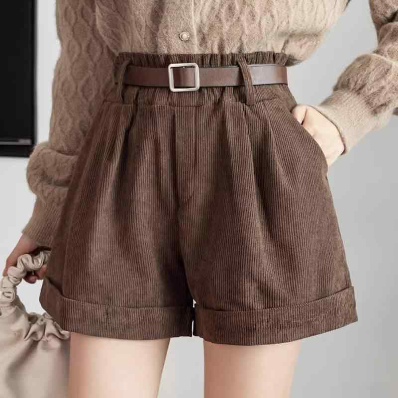 カテゴリ 割引 ofertas 裤子 mujer otoño invierno pantalones informales de terciopelo de pana de doble capa con dobladillo de campana de
