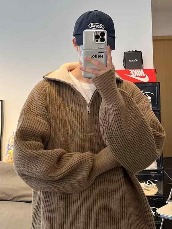 ニットセーター メンズ 冬物 高級感 青少年 カジュアル おしゃれ かっこいい 紳士服 男性服 男性服 トップス 普段使い 普段着 部屋着 紳士服服 男性服