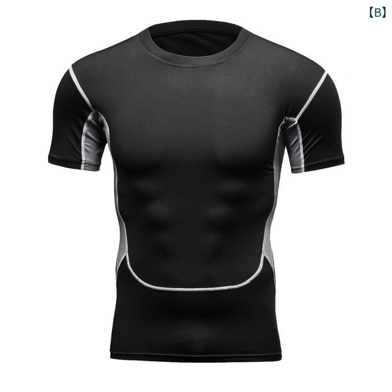 メンズ Tシャツ 短袖 速乾 透気 超軽量 ポリエステル ランニング フィットネス バ...