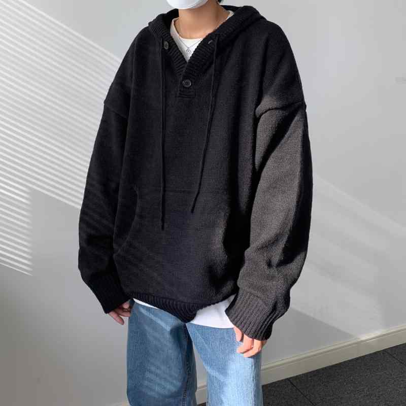 ・スタイル: 簡約・スタイル詳細: 提花・対象年齢: 青年・対象性別: 男・カテゴリ: ニットセーター・スタイル: セットアップ・フィット: ルーズフィット・ネックライン: フード/フードカラー・厚さ: 普通・主素材: 化学繊維混紡・主素材成分: ポリエステル50%
