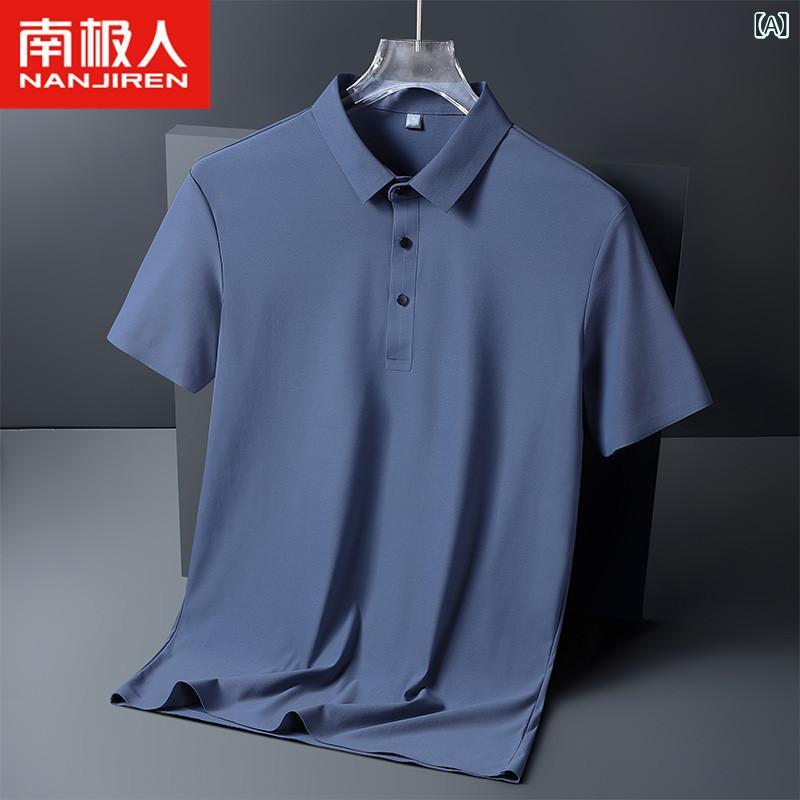 ・カテゴリ: Tシャツ・スタイル: カジュアル・主な素材: ナイロン85%、スパンデックス15%・柄: 無地・版型: ルーズフィット・袖丈: 短袖・袖型: 標準・ネックライン: ポロカラ・カラー展開: 中灰、深灰、白色、黒色、霧霾藍、海緑、孔雀藍、ラインホーブルー、海棠紅・サイズ展開: M、L、XL、2XL、3XL、4XL、5XL・重量: 180g-250g・機能: 透気性