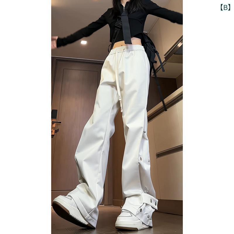 リメイクバディーのパンツ メンズ アウトドアパンツ 黒 ストレート フレア ボタン 高機能 テック系 アメカジ ハイストリート カジュアル オールシーズン 登山用 通勤用 普段使い 軽量 伸縮性 撥水性 ストレッチ トレッキングパンツ｜アングル2