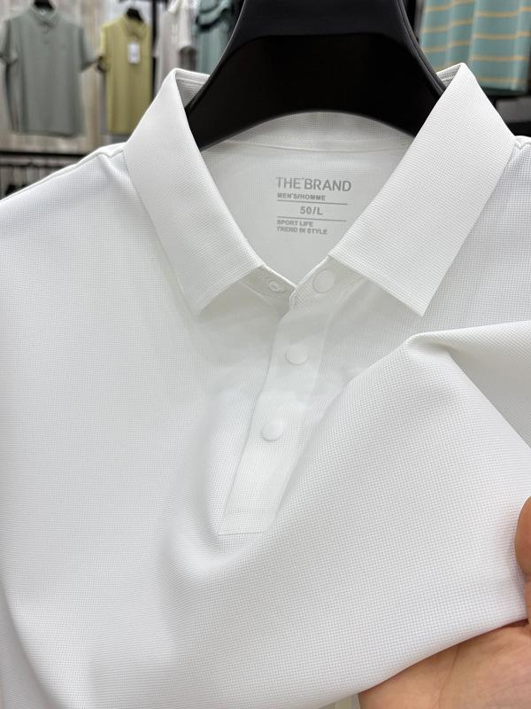 Tシャツ メンズ ポロシャツ 半袖 トップス 襟付き カジュアル 無地 速乾 通気性 父...