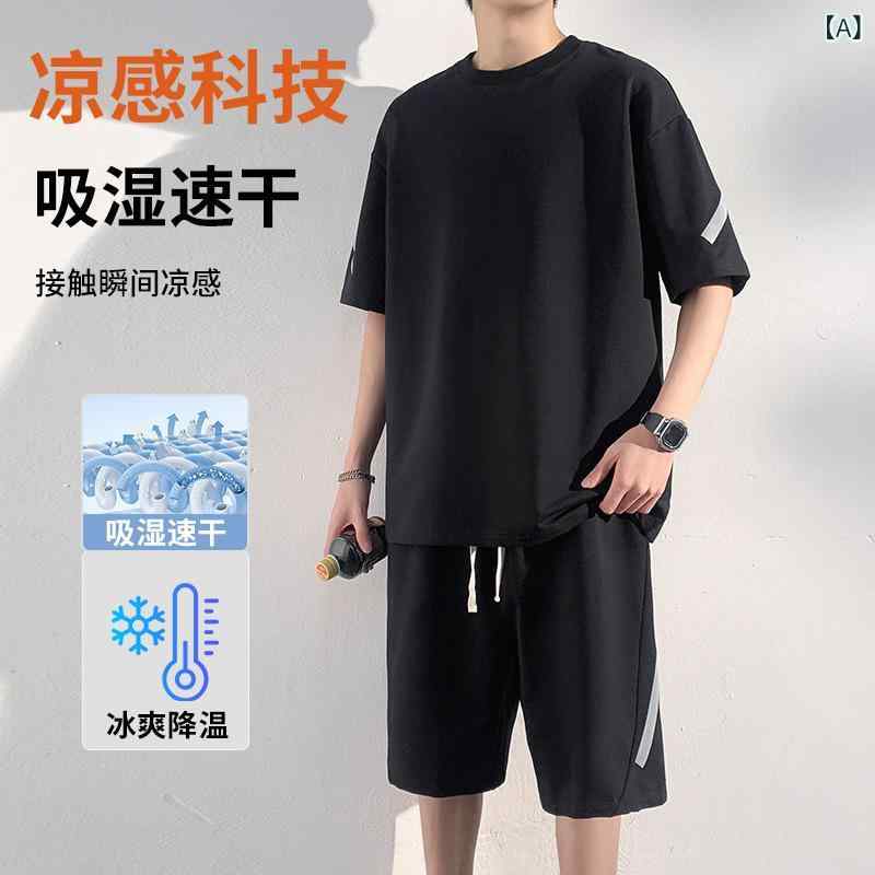 ・スタイル: 運動・厚さ: 普通・パンツ丈: 短パン・上衣スタイル: Tシャツ・袖丈: 短袖・フード: なし・素材名: 化繊混紡・主素材: ポリエステル95%・適用シーン: 運動・カラー展開: ブラック、ホワイト・サイズ展開: M、L、XL、2XL、3XL、4XL・商品カテゴリ: メンズカジュアルセット