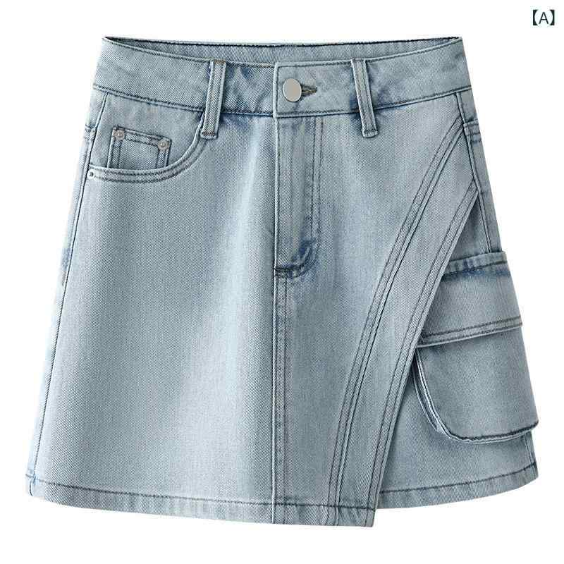 デニム ショートパンツ レディース 夏 2025 薄手 高腰 Aライン スカートパンツ クロップド 膝上丈 デニム素材 デニムブルー 黒 白 微弾性 ワイドレッグ 気質 通勤 スタイル ポケット デザイン 軽量 カジュアル 日常使い ゆったり スリム効果