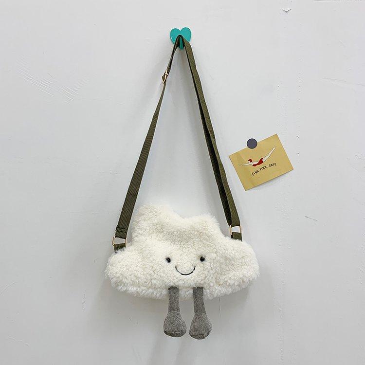 樂天商城 - ショルダーバッグ レディース ミニショルダーバッグ かばん 鞄 斜めがけ 肩掛け ファー もこもこ ボア クラッチバッグ ポシェット ハート型 ふわふわ かわいい 秋冬 レトロ カジュアル デイリー 通勤 通学 ホワイト 白