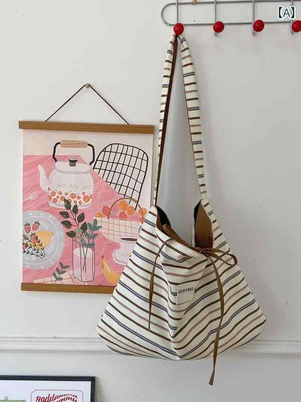 ショルダーバッグ レディース 帆布バッグ 鞄 カバン 大容量 肩掛け 斜めがけ 手提...