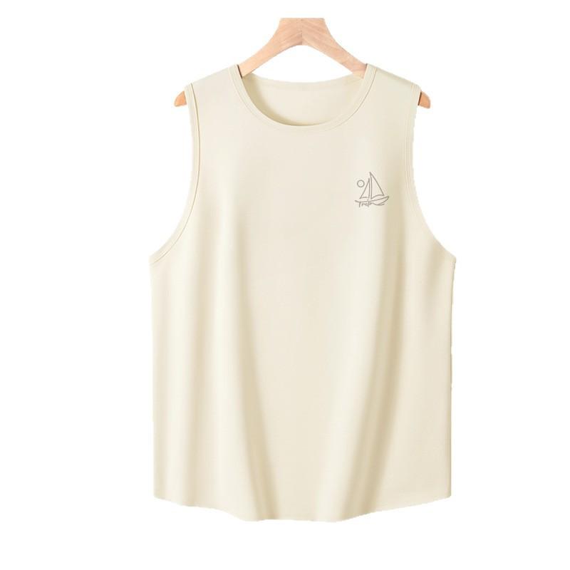 タンクトップ メンズ 男性用 スポーツウェア 運動用 ノースリーブ Tシャツ ベスト インナー トップス 速乾 抗菌 防臭 涼感 接触冷感 薄手 軽量 伸縮性 普段使い 部屋着 カジュアル 丸首 クルーネック プリント 無地 ブラック ホワイト ブルー