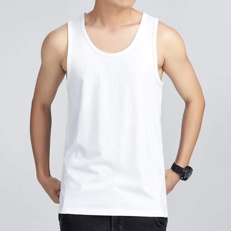 Tシャツ タンクトップ メンズ 男性用 ノースリーブ トップス カットソー インナー 綿 コットン 100% スポーツ 運動 筋トレ ジム フィットネス バスケットボール カジュアル シンプル 無地 白 黒 灰色 春夏
