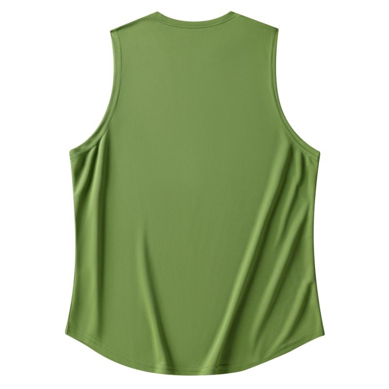 タンクトップ メンズ 男性用 ノースリーブ Tシャツ トップス カットソー インナー 運動 スポーツ用 ランニング ジョギング ジム トレーニング 薄手 吸湿速乾 涼しい 快適 伸縮性 無地 ゆったり 大きめ ブラック ホワイト グリーン