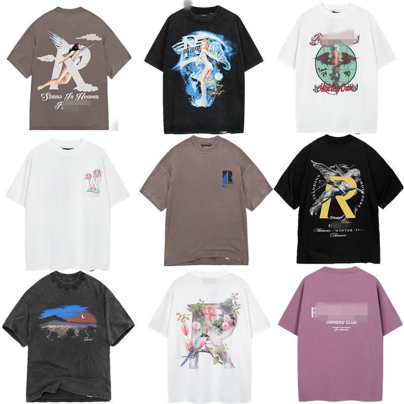 Rakuten - Tシャツ メンズ 半袖 杜賓犬 ドーベルマン プリント レトロ ヴィンテージ風 水洗加工 ウォッシュ加工 ゆったり トップス カットソー プルオーバー 厚手 重ね着 五分袖 丸首 コットン 綿 通気性 カジュアル ストリート ブラック ホワイト ブルー