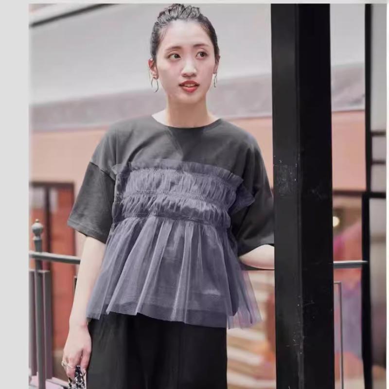 ・カテゴリ: Tシャツ・スタイル: カジュアル・主な素材: 綿70%以上80%未満・ネックライン: クルーネック・袖丈: 半袖・カラー展開: オフホワイト・サイズ展開: フリーサイズ